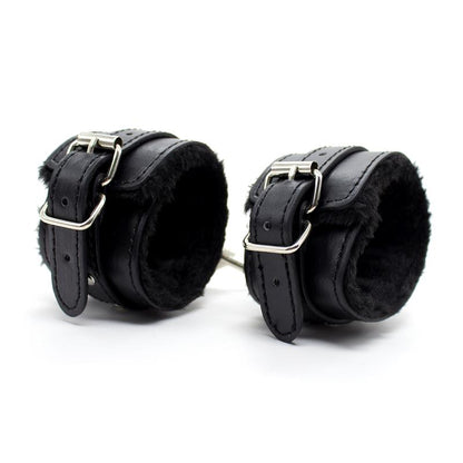 LATETOBED BDSM LINE - ESPOSAS CON FORRO INTERIOR AJUSTABLES 30 CM NEGRO