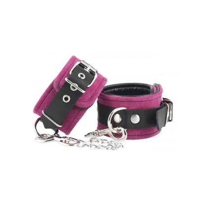 BONDAGE PLAY - ESPOSAS CUERO PIES ROSA AJUSTABLE