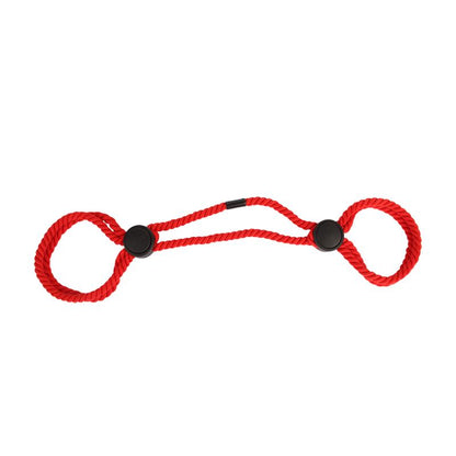 CHISA - ESPOSAS DE ALGODÓN ROJO AJUSTABLES