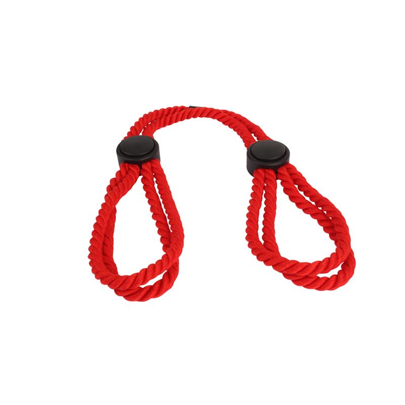 CHISA - ESPOSAS DE ALGODÓN ROJO AJUSTABLES