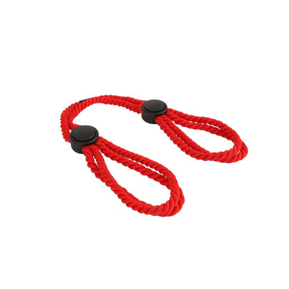 CHISA - ESPOSAS DE ALGODÓN ROJO AJUSTABLES