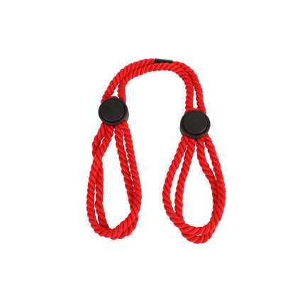 CHISA - ESPOSAS DE ALGODÓN ROJO AJUSTABLES
