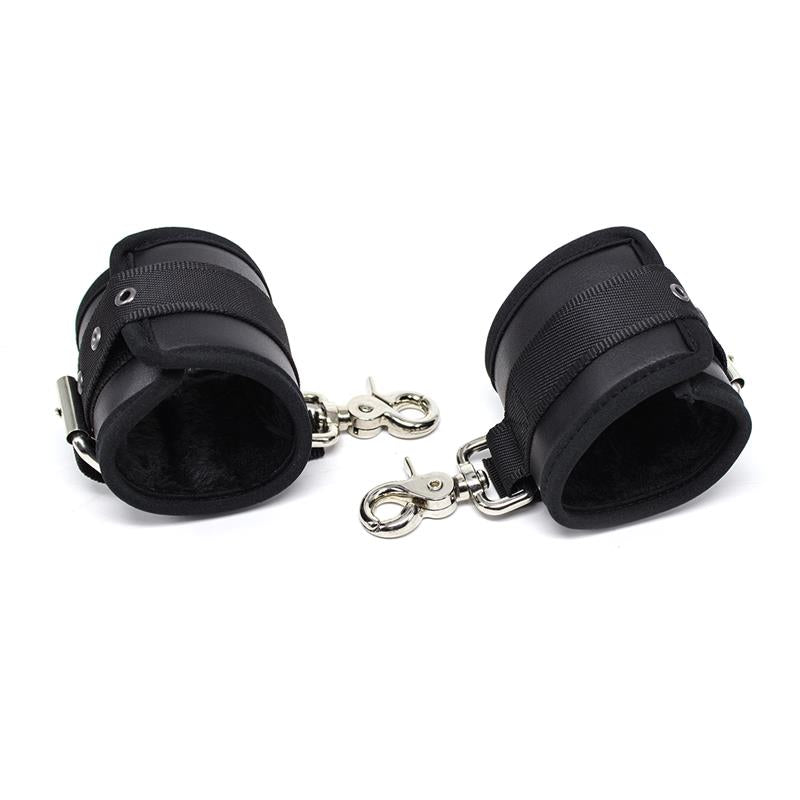 LATETOBED BDSM LINE - ESPOSAS DE CUERO MOSQUETON GRANDE NEGRO