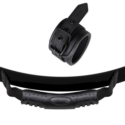 INTOYOU BLACK SHADOW - ESPOSAS DE CUERO VEGANO CON ASIDERO