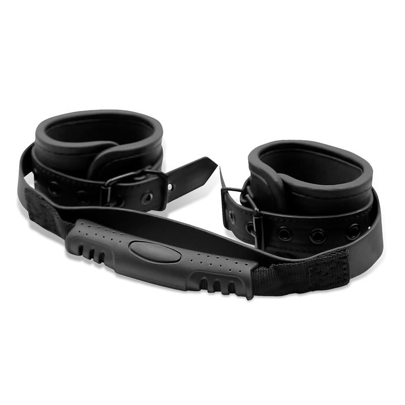 INTOYOU BLACK SHADOW - ESPOSAS DE CUERO VEGANO CON ASIDERO