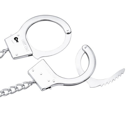 LATETOBED BDSM LINE - ESPOSAS DE METAL CON CADENA Y PLUG ANAL