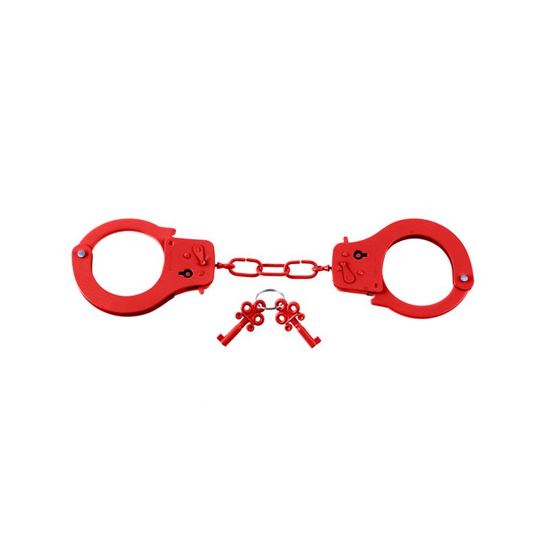 FETISH FANTASY SERIES - ESPOSAS DE METAL DESIGNER COLOR ROJO