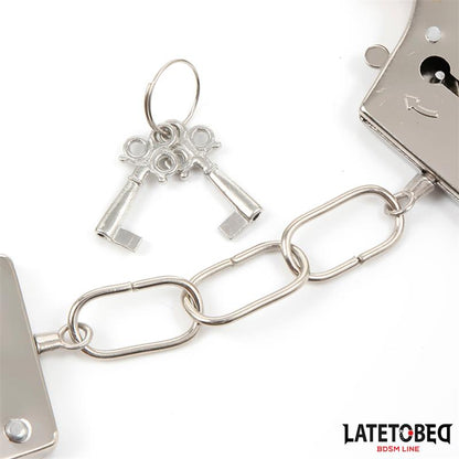LATETOBED BDSM LINE - ESPOSAS DE METAL FURRY CON PELO ROJO