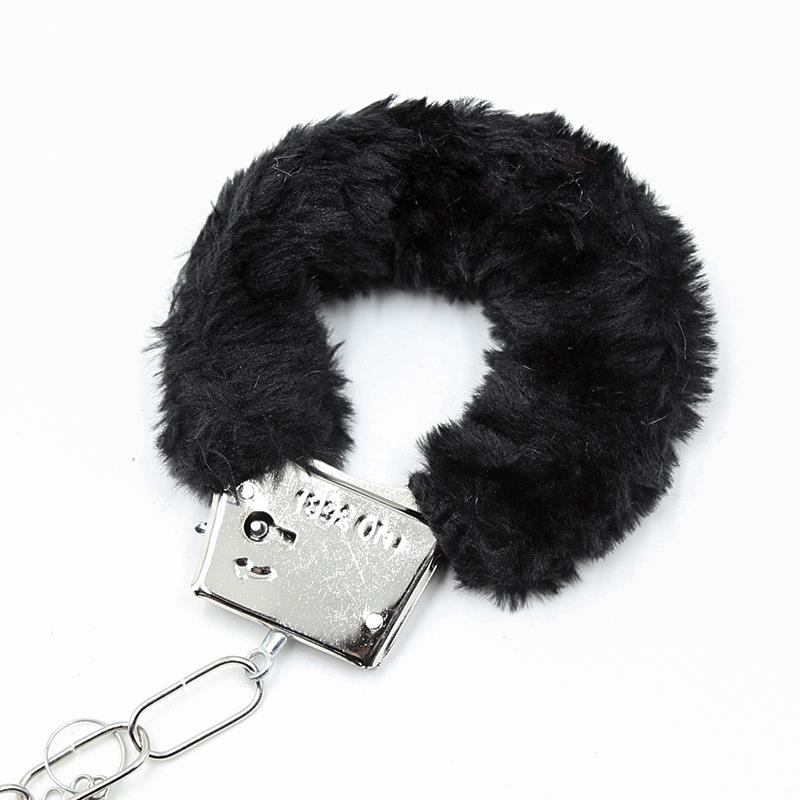 INTOYOU BDSM LINE - ESPOSAS DE METAL PARA MUÑECAS CON PELO NEGRO