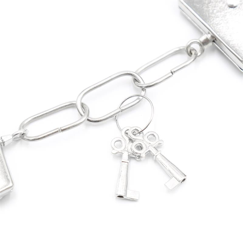 INTOYOU BDSM LINE - ESPOSAS DE METAL PARA MUÑECAS CON PELO NEGRO