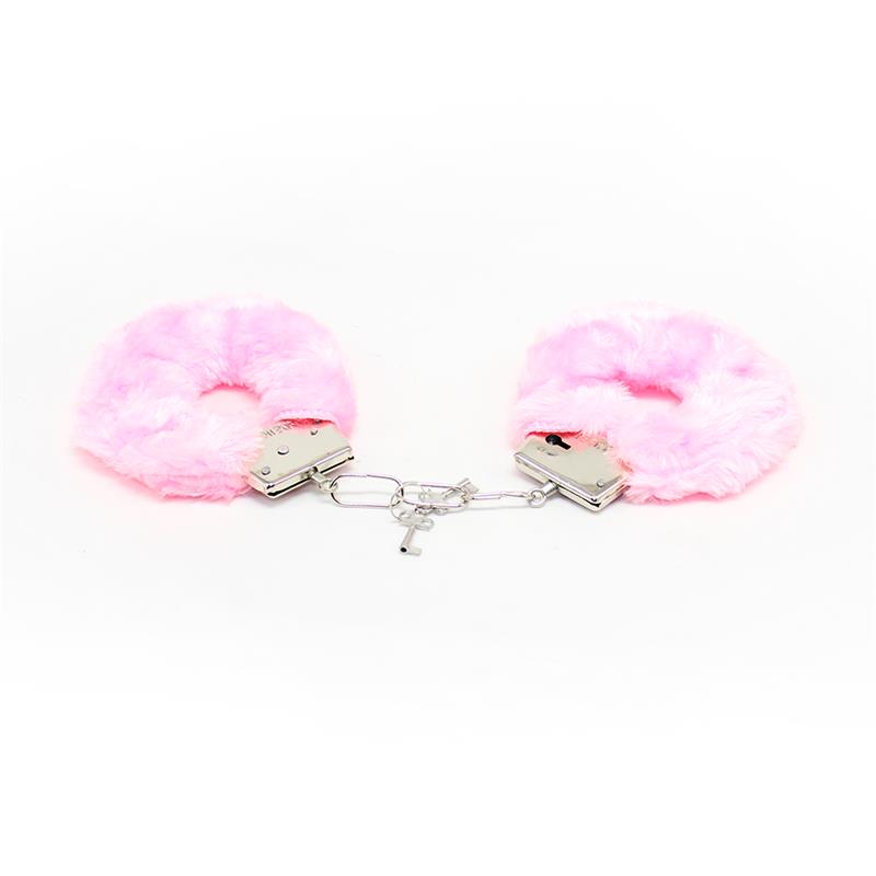 INTOYOU BDSM LINE - ESPOSAS DE METAL PARA MUÑECAS CON PELO ROSA