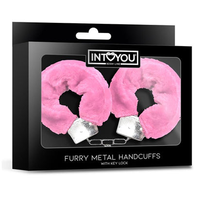 INTOYOU BDSM LINE - ESPOSAS DE METAL PARA MUÑECAS CON PELO ROSA