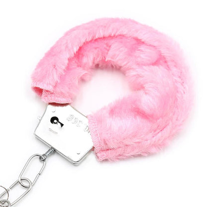 INTOYOU BDSM LINE - ESPOSAS DE METAL PARA MUÑECAS CON PELO ROSA