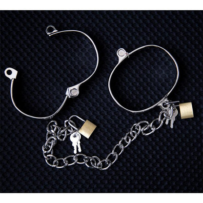 LATETOBED BDSM LINE - ESPOSAS DE METAL PARA TOBILLOS MUJER 8 CM