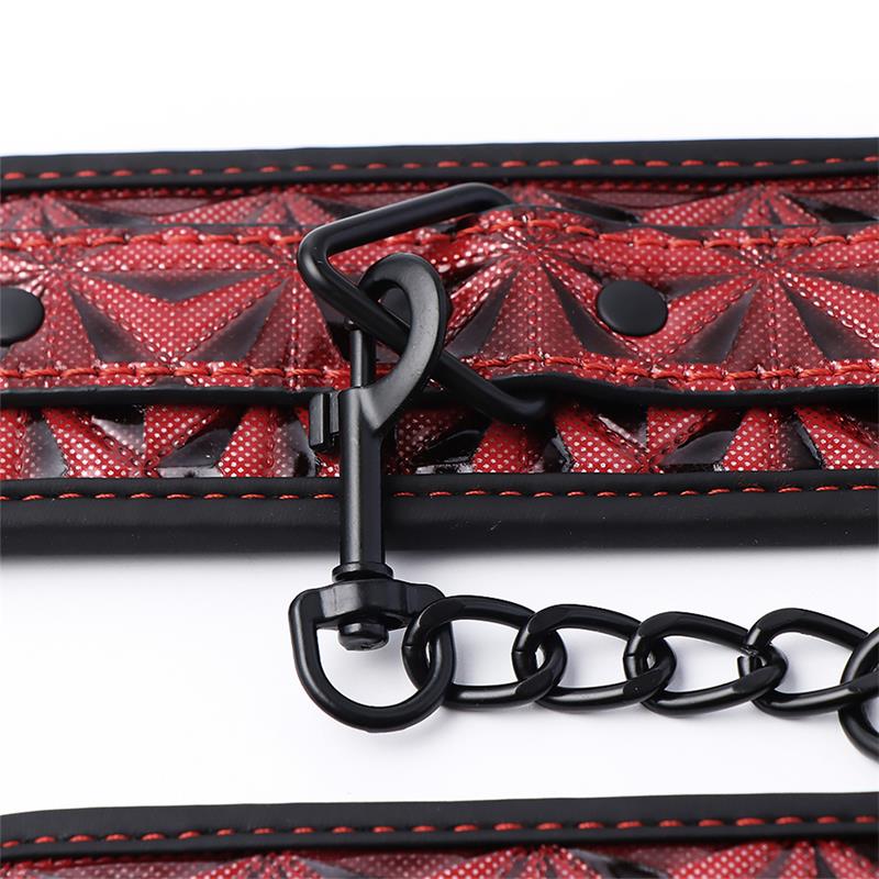 DIAMOND LINE - ESPOSAS DE MUÑECA ACOLCHADAS AJUSTABLE DIAMOND CUERO VEGANO