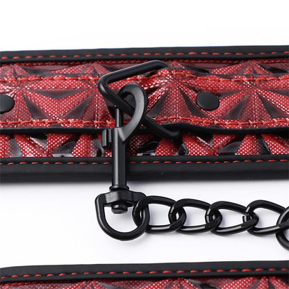 DIAMOND LINE - ESPOSAS DE MUÑECA ACOLCHADAS AJUSTABLE DIAMOND CUERO VEGANO