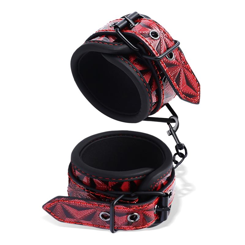 DIAMOND LINE - ESPOSAS DE MUÑECA ACOLCHADAS AJUSTABLE DIAMOND CUERO VEGANO