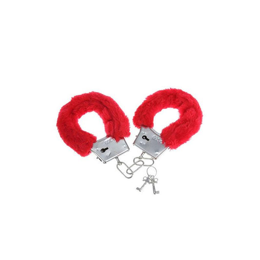 DIVERTY SEX - ESPOSAS DE MUÑECA FORRADAS DE PELUCHE ROJO