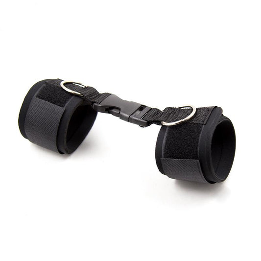 LATETOBED BDSM LINE - ESPOSAS DE NEOPRENO CON VELCRO NEGRO
