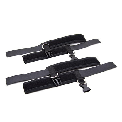 LATETOBED BDSM LINE - ESPOSAS DE NEOPRENO PARA TOBILLOS CON VELCRO NEGRO