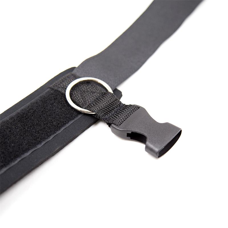 LATETOBED BDSM LINE - ESPOSAS DE NEOPRENO PARA TOBILLOS CON VELCRO NEGRO