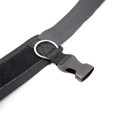 LATETOBED BDSM LINE - ESPOSAS DE NEOPRENO PARA TOBILLOS CON VELCRO NEGRO