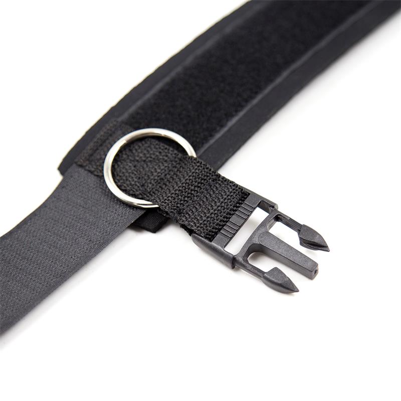 LATETOBED BDSM LINE - ESPOSAS DE NEOPRENO PARA TOBILLOS CON VELCRO NEGRO