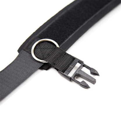 LATETOBED BDSM LINE - ESPOSAS DE NEOPRENO PARA TOBILLOS CON VELCRO NEGRO