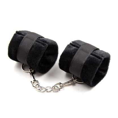 INTOYOU BDSM LINE - ESPOSAS DE TELA CON VELCRO PARA MUÑECAS CON PELO LARGO NEGRO