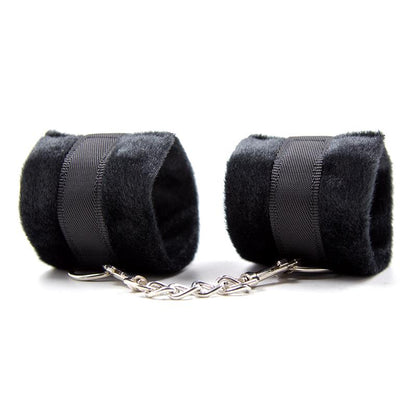 INTOYOU BDSM LINE - ESPOSAS DE TELA CON VELCRO PARA MUÑECAS CON PELO LARGO NEGRO