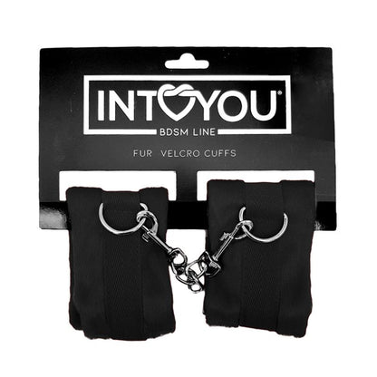 INTOYOU BDSM LINE - ESPOSAS DE TELA CON VELCRO PARA MUÑECAS CON PELO LARGO NEGRO