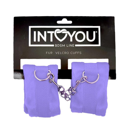 INTOYOU BDSM LINE - ESPOSAS DE TELA CON VELCRO PARA MUÑECAS CON PELO LARGO PÚPURA
