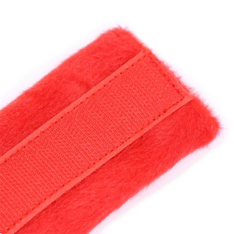 INTOYOU BDSM LINE - ESPOSAS DE TELA CON VELCRO PARA MUÑECAS CON PELO LARGO ROJO