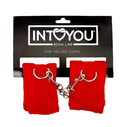 INTOYOU BDSM LINE - ESPOSAS DE TELA CON VELCRO PARA MUÑECAS CON PELO LARGO ROJO