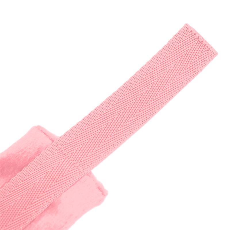 INTOYOU BDSM LINE - ESPOSAS DE TELA CON VELCRO PARA MUÑECAS CON PELO LARGO ROSA