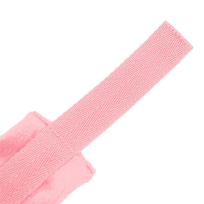 INTOYOU BDSM LINE - ESPOSAS DE TELA CON VELCRO PARA MUÑECAS CON PELO LARGO ROSA