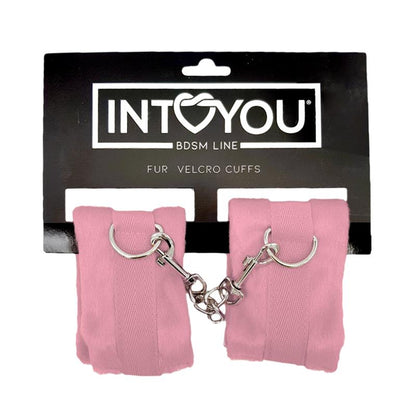 INTOYOU BDSM LINE - ESPOSAS DE TELA CON VELCRO PARA MUÑECAS CON PELO LARGO ROSA