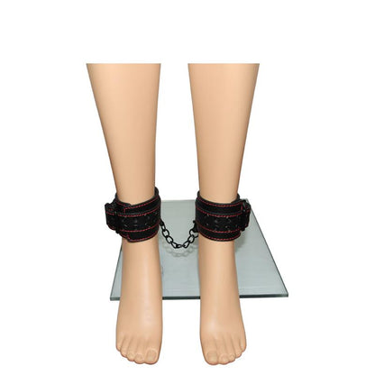LOVETOY - ESPOSAS DE TOBILLOS BONDAGE NEGRO