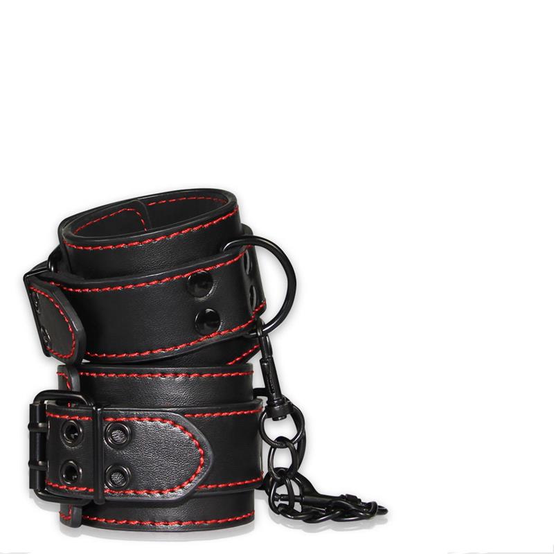 LOVETOY - ESPOSAS DE TOBILLOS BONDAGE NEGRO