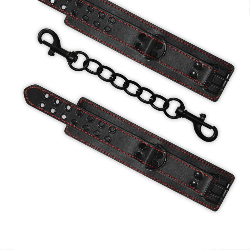 LOVETOY - ESPOSAS DE TOBILLOS BONDAGE NEGRO