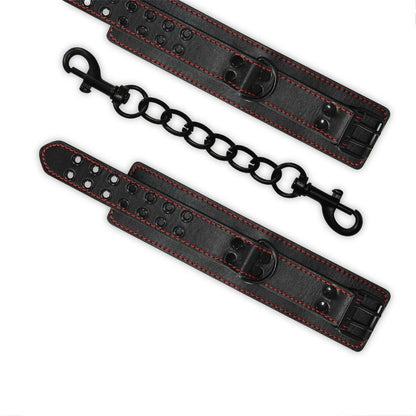 LOVETOY - ESPOSAS DE TOBILLOS BONDAGE NEGRO