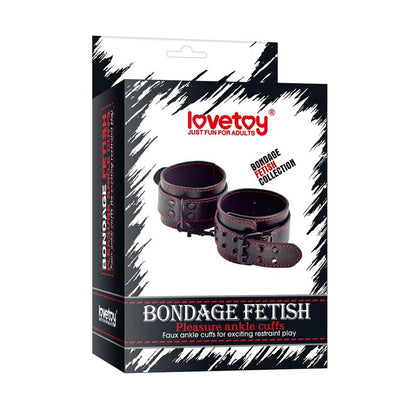 LOVETOY - ESPOSAS DE TOBILLOS BONDAGE NEGRO