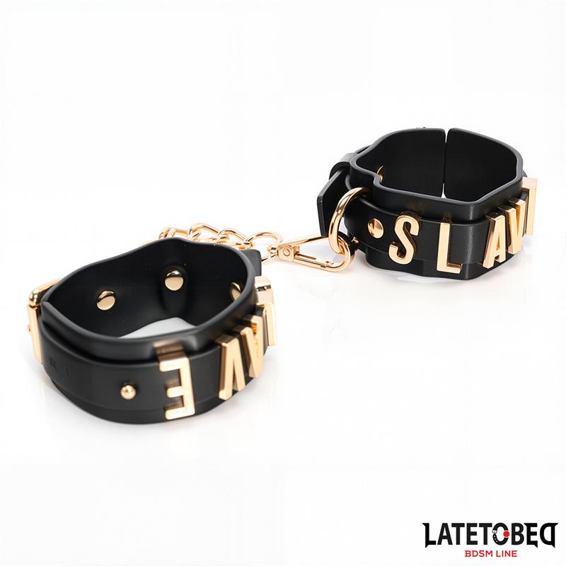 LATETOBED BDSM LINE - ESPOSAS ESLAVE CON CADENA DORADA