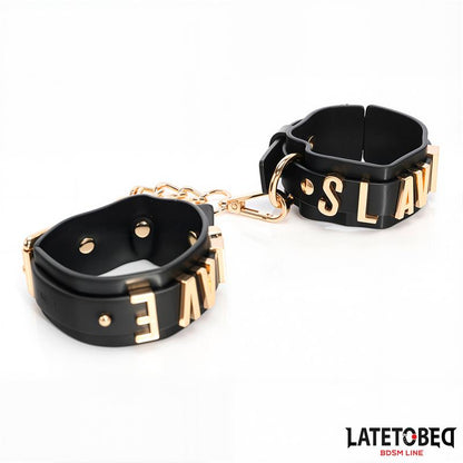LATETOBED BDSM LINE - ESPOSAS ESLAVE CON CADENA DORADA