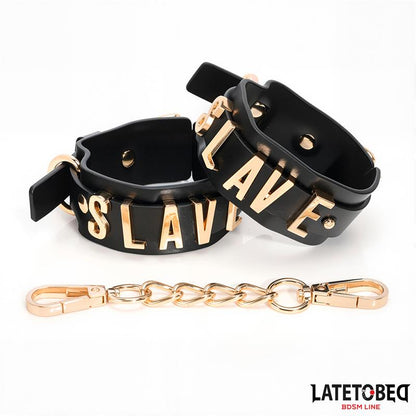 LATETOBED BDSM LINE - ESPOSAS ESLAVE CON CADENA DORADA