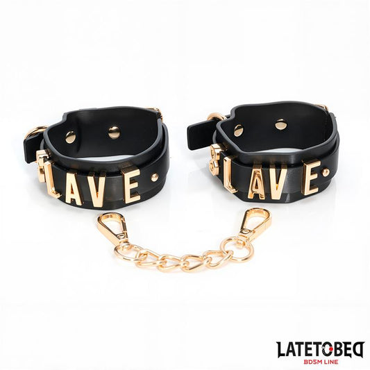 LATETOBED BDSM LINE - ESPOSAS ESLAVE CON CADENA DORADA