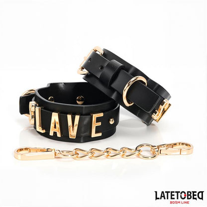 LATETOBED BDSM LINE - ESPOSAS ESLAVE CON CADENA DORADA