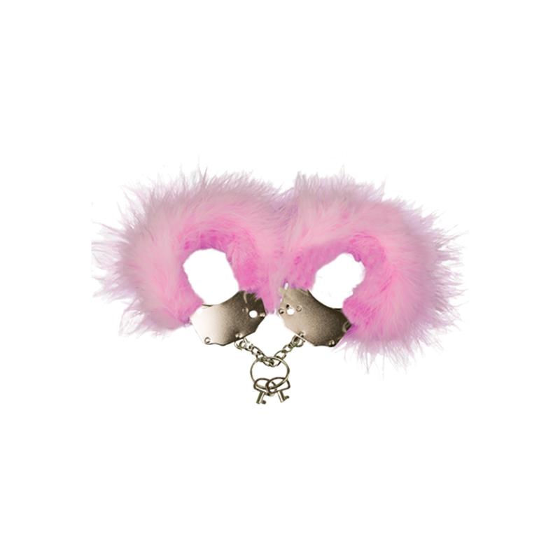 ADRIEN LASTIC - ESPOSAS METAL CON PLUMAS ROSA
