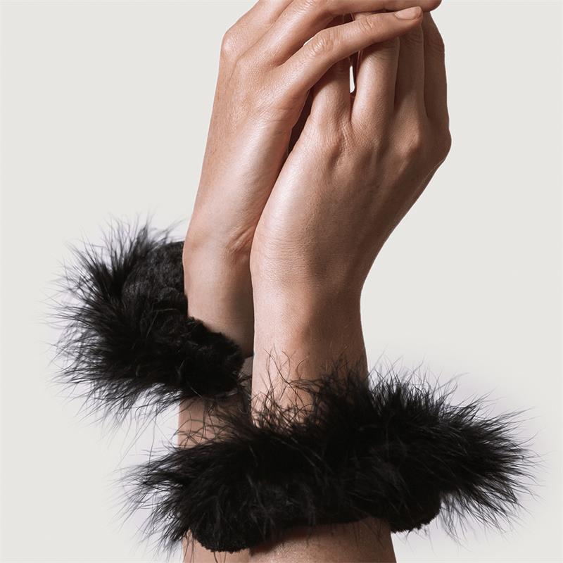 ADRIEN LASTIC - ESPOSAS METAL Y PLUMAS NEGRO