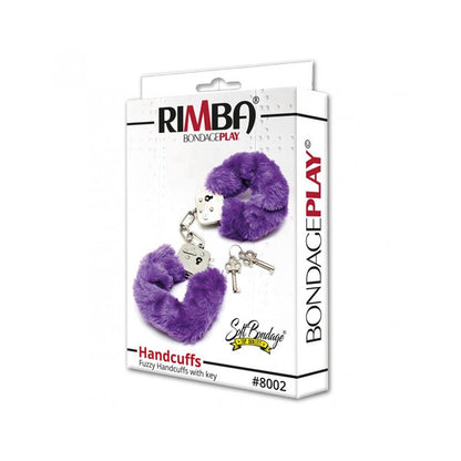 BONDAGE PLAY - ESPOSAS METÁLICAS CON PELO MORADO